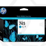 HP 745 TINTA CIAN ORIGINAL PARA HP DESIGNJET Z2600Z55600