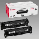 canon 718 pack 2 unidades negro