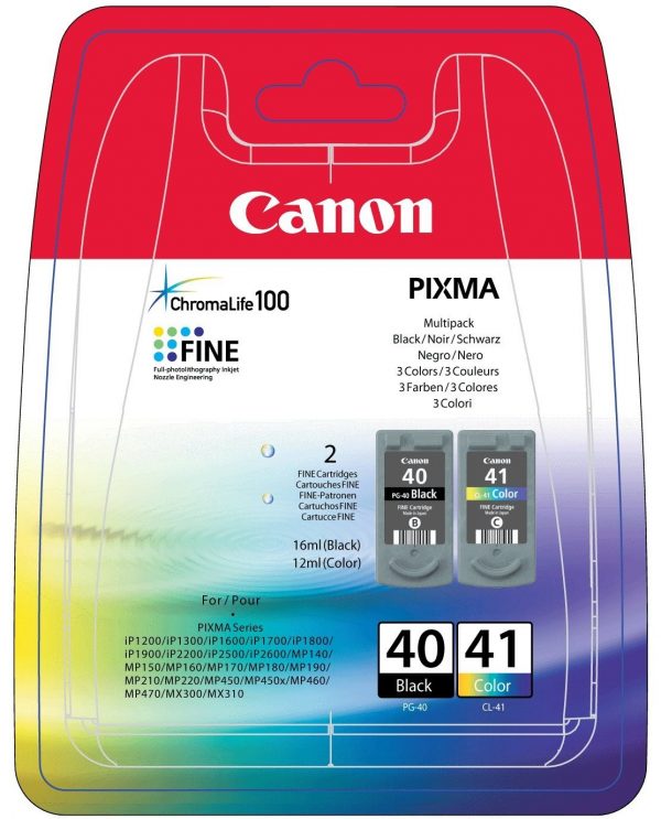 canon pg40 cl41 tinta pack bk tricolor 1