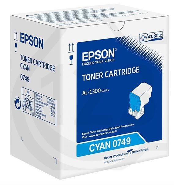 epson s050749 toner cian original para epson alc300