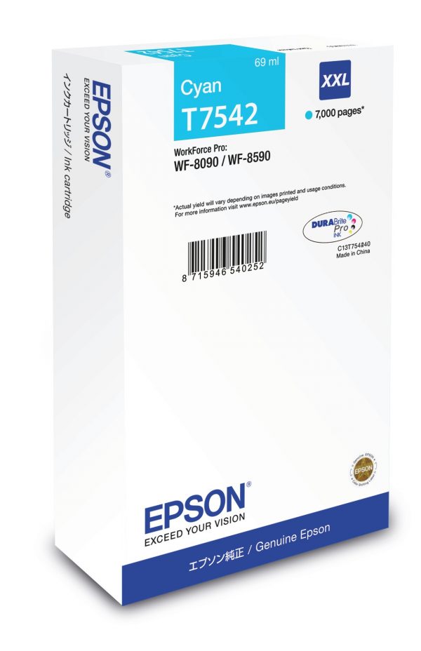 epson t754240 tinta cian