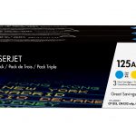 hp 125a toner pack c m y 2