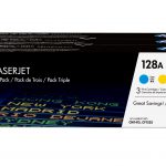 hp 128a toner pack c m y