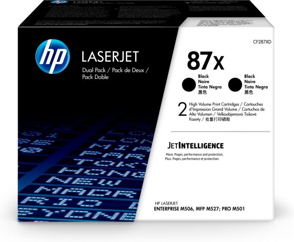 hp 87x toner pack bk x 2