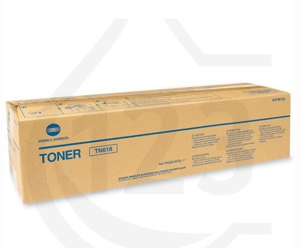 konica a0tm152 toner negro original para konica minolta bizhub 502 552 602 652 tn618 1