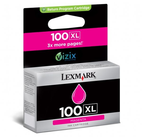 lexmark 100 tinta magenta