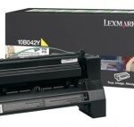 lexmark 10b042y toner amarillo