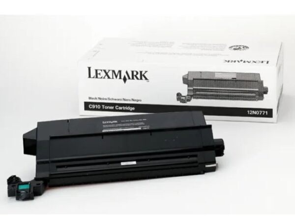 lexmark 12n0771 toner negro original para lexmark optra c910 c912