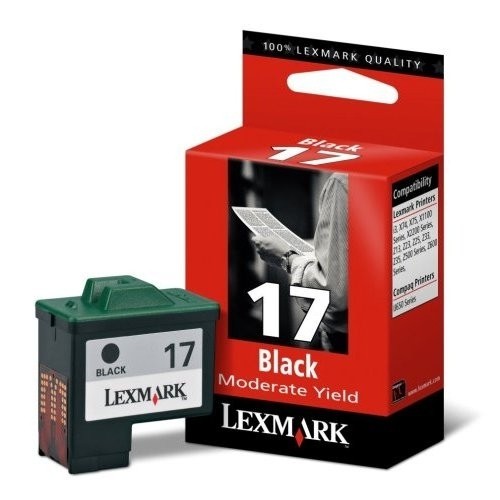 lexmark 17 tinta negro