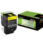 lexmark 80c20y0 toner amarillo