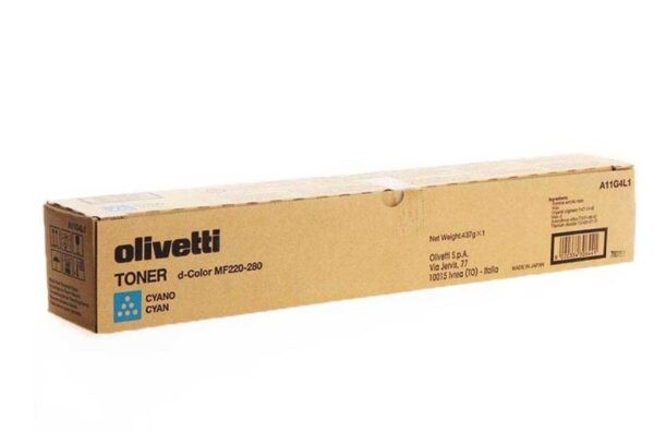 olivetti b0857 toner cian original para olivetti d color mf 220 mf 280 2