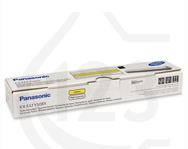 panasonic kxfaty508x toner amarillo original para panasonic kxmc6015 6255