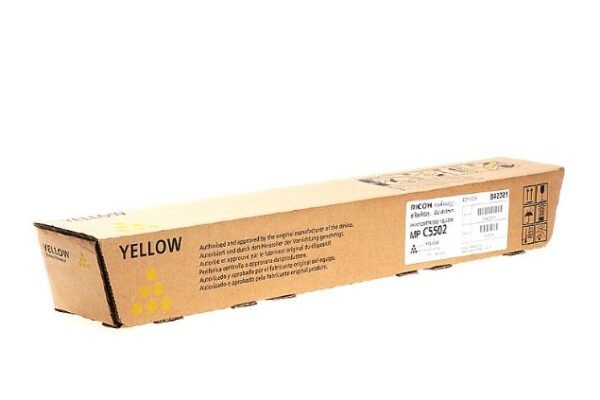 ricoh 842021 toner amarillo original para ricoh mpc4502 mpc5502