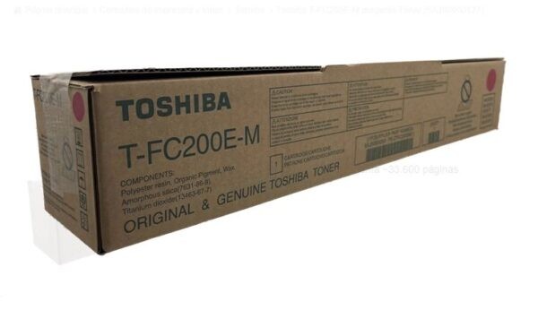 toshiba tfc200e m toner magenta original para toshiba e studio 2000ac 2500c