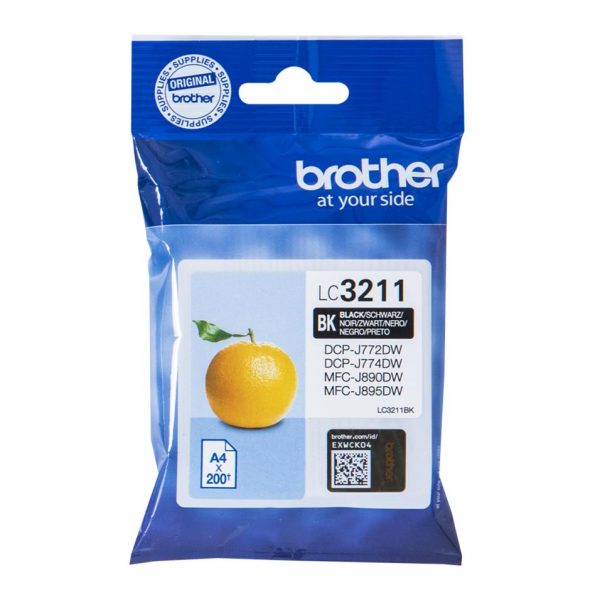 brother lc3211bk tinta negro original