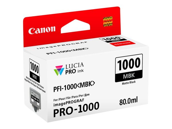 canon pfi1000mbk tinta negro mate