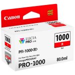 canon pfi1000r tinta rojo original