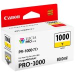 canon pfi1000y tinta amarillo original