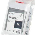 canon pfi106bk tinta negro original