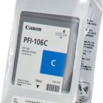 canon pfi106c tinta cian original