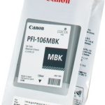 canon pfi106mbk tinta negro mate