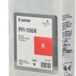 canon pfi106r tinta rojo original