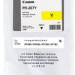 canon pfi207y tinta amarillo original