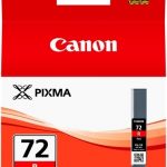 canon pgi72r tinta rojo original