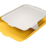 bandeja organizadora plastico leitz cosy amarillo 274x62x391mm