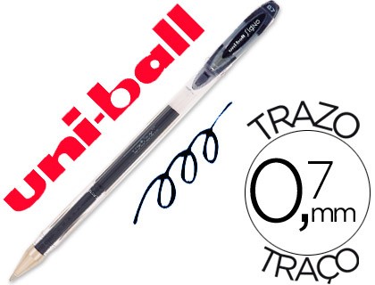 boligrafo uni ball roller um 120 signo 0 7 mm tinta gel color negro