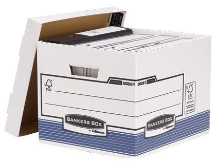 cajon fellowes carton reciclado para almacenamiento de archivo capacidad 4 cajas de archivo tamano din a4