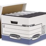 cajon fellowes carton reciclado para almacenamiento de archivo capacidad 4 cajas de archivo tamano folio