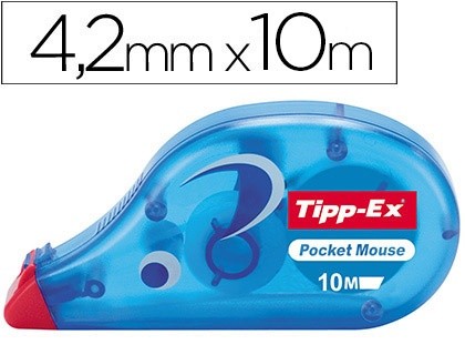 corrector tipp ex cinta pocket mouse 4 2 mm x 10 m