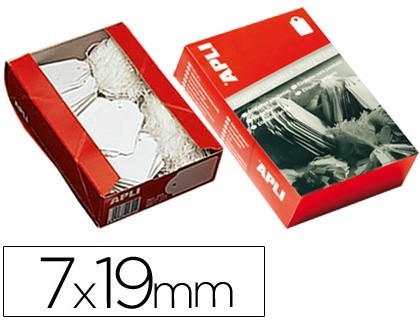 etiquetas colgantes apli 383 7x19 mm caja de 1000 unidades