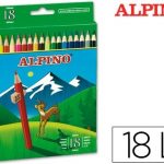 lapices de colores alpino 656 caja de 18 colores largos