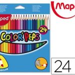 lapices de colores maped 183224 triangulares c de 24