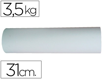 papel blanco bobina de 31 cm 3 5 kg