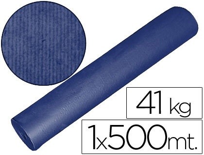 papel kraft azul bobina 1 00 mt x 500 mts especial para embalaje