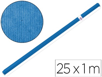 papel kraft liderpapel azul rollo 25x1 mt