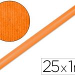 papel kraft liderpapel naranja fuerte rollo 25x1 mt