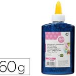 purpurina pegamento liderpapel fantasia azul metalizado bote de 160 gr