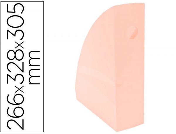 revistero exacompta aquarel mag cube coral pastel 266x328x305 mm