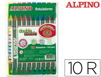 Rotuladores Alpino caja de 12 colores surtidos