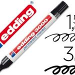 rotulador edding marcador permanente 3000 negro punta redonda 1 5 3 mm