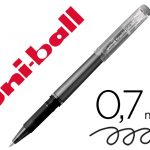 rotulador uni ball roller uf 222 tinta gel borrable 0 7 mm negro pack indivisible 12 uds