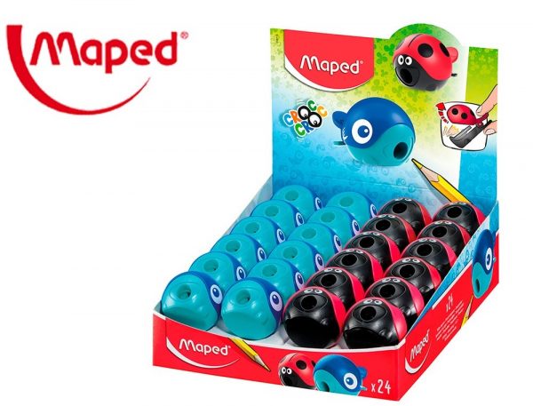 sacapuntas plastico maped croc croc easy 1 uso con deposito