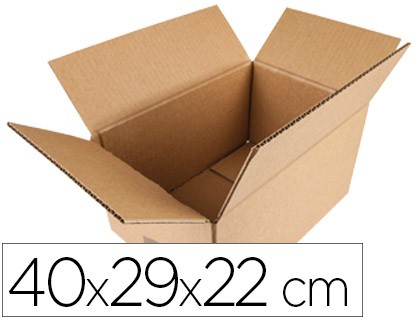 caja para embalar q connect americana medidas 400x290x220 mm espesor carton 5 mm