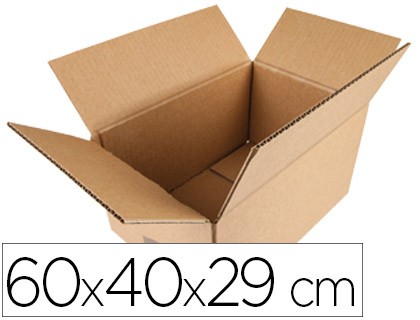 caja para embalar q connect americana medidas 600x400x290 mm espesor carton 5 mm