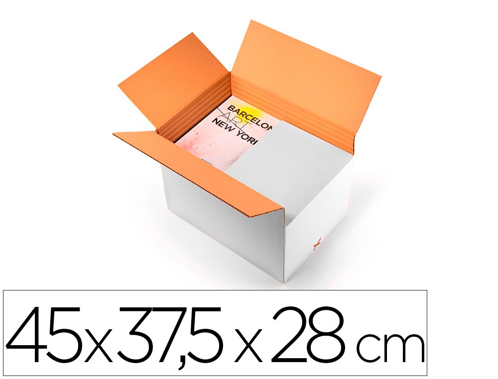 caja para embalar q connect blanca regulable en altura doble canal 450x280 mm