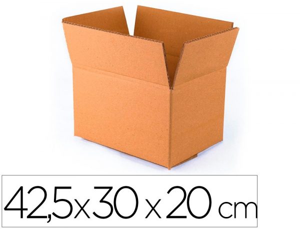 caja para embalar q connect fondo automatico medidas 425x300x200 mm espesor carton 3 mm